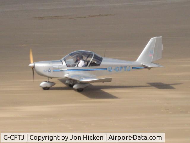 G-CFTJ, 2006 Aerotechnik EV-97A Eurostar C/N PFA 315-14504, G-CFTJ EV97, Just before take-off at New Brighton beach.