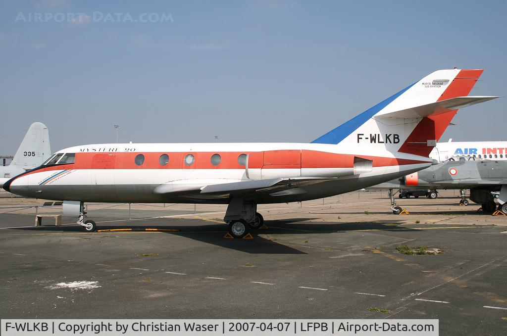 F-WLKB, 1963 Dassault Mystère (Falcon) 20 C/N 01, Mystere 20