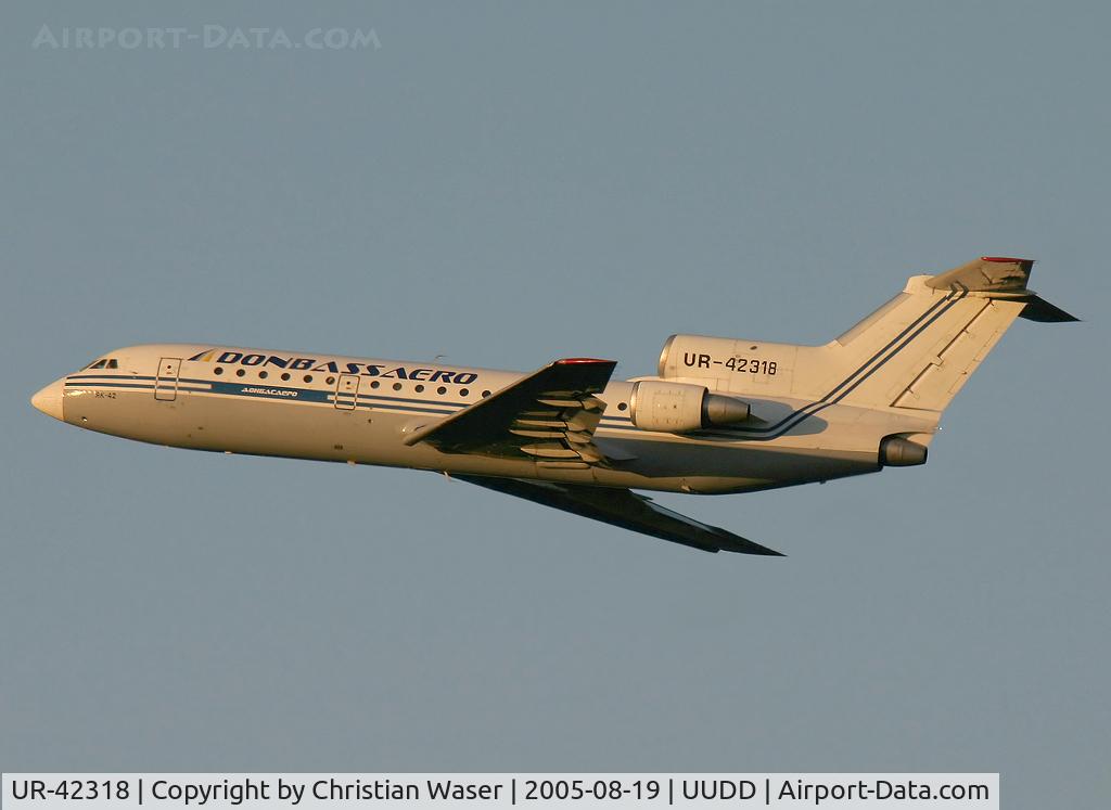UR-42318, 1984 Yakovlev Yak-42 C/N 4520423402051, Donbassaero
