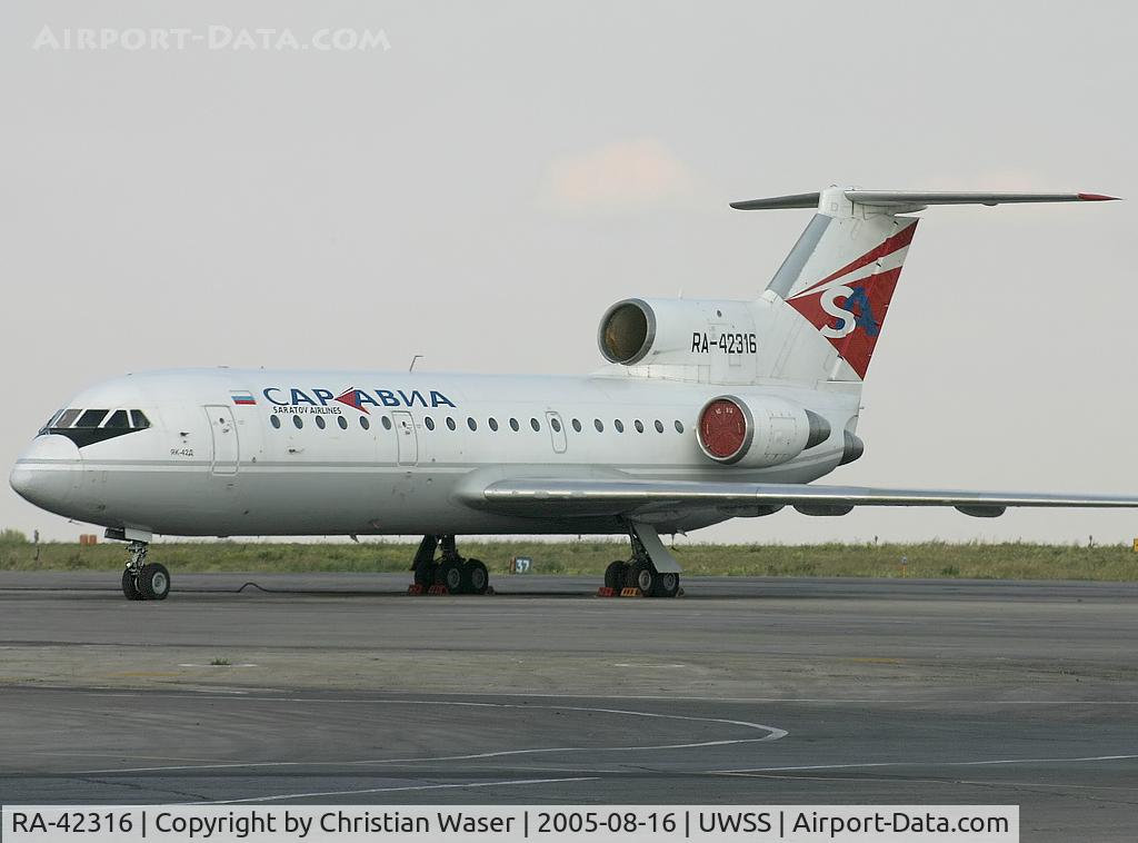 RA-42316, 1982 Yakovlev Yak-42D C/N 4520422202030, Saravia