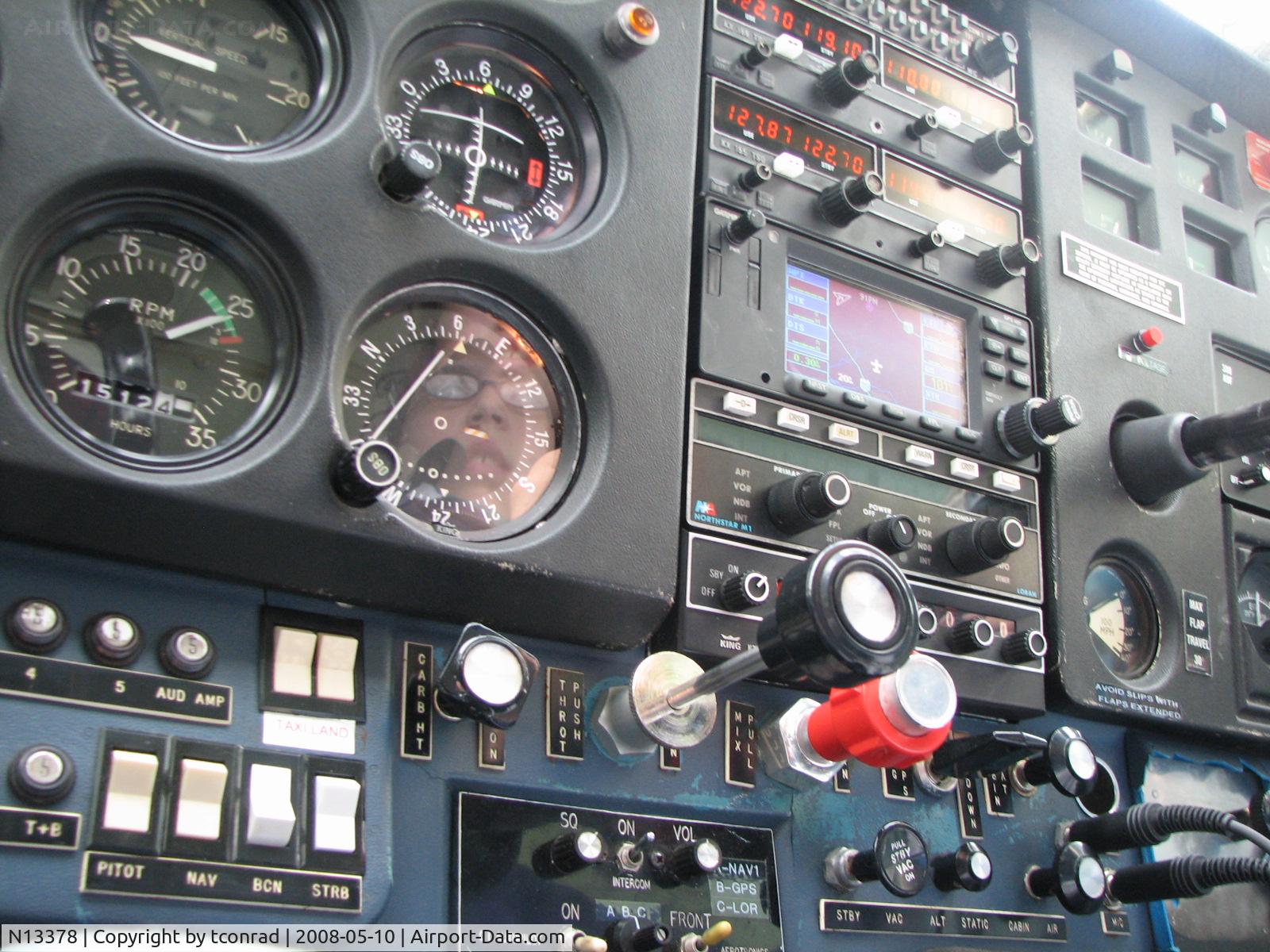 N13378, 1973 Cessna 172M C/N 17262714, Interior of N13378 (accidental picture!)