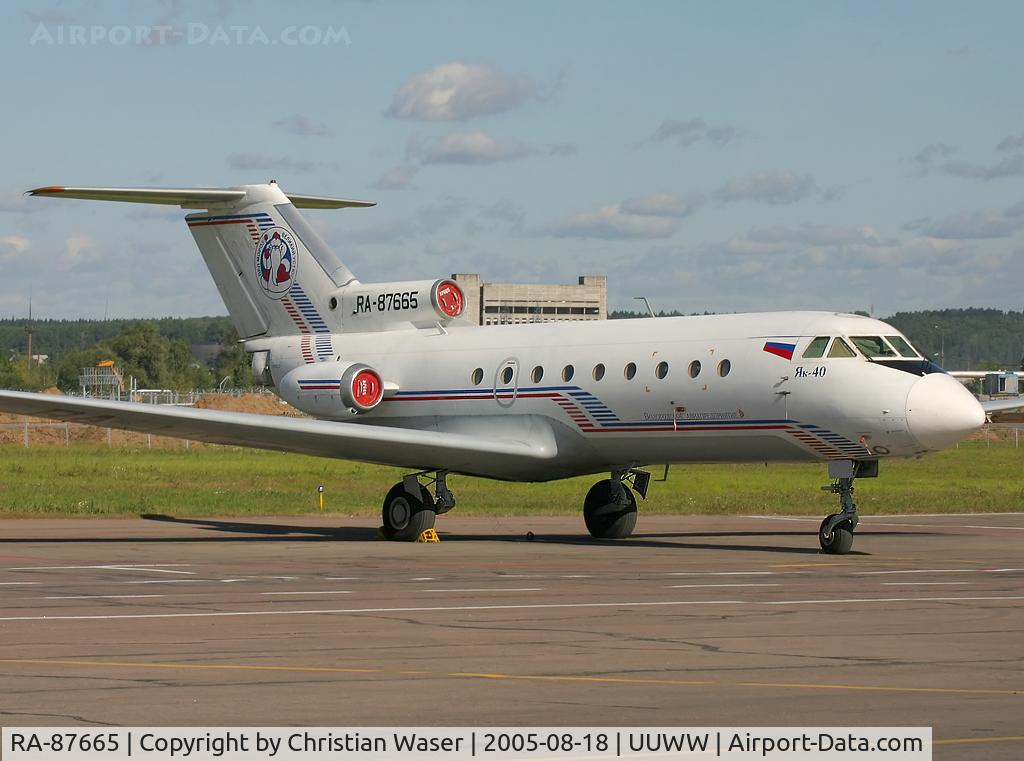 RA-87665, 1992 Yakovlev Yak-40 C/N 9240925, unknown operator