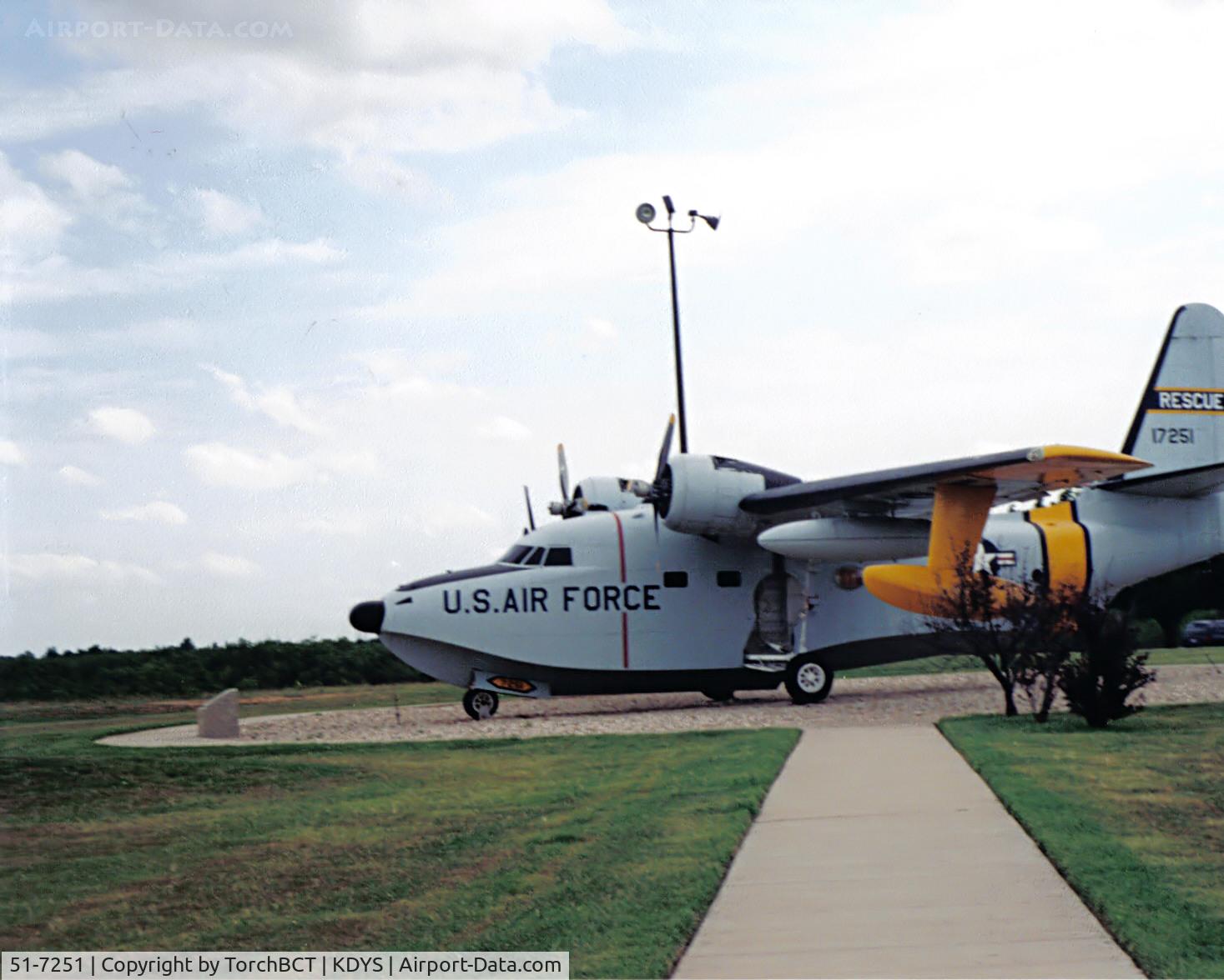 51-7251, 1951 Grumman SA-16B Albatross C/N G-341, Former Coast Guard UF-1G @ Dyess Air Park