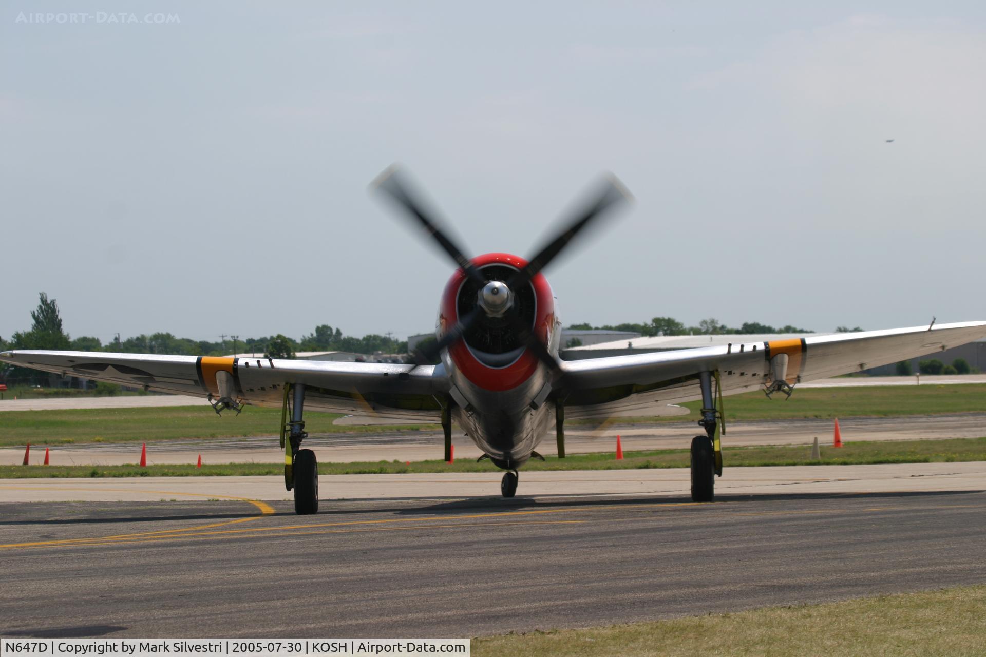 N647D, 1944 Republic P-47D Thunderbolt C/N 8955583, Oshkosh 2005