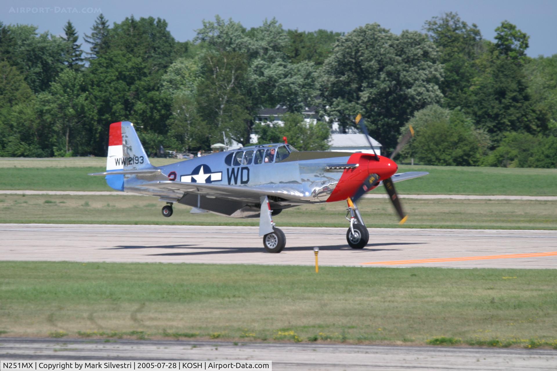 N251MX, 1943 North American P-51C-10 Mustang C/N 103-22730, Oshkosh 2005