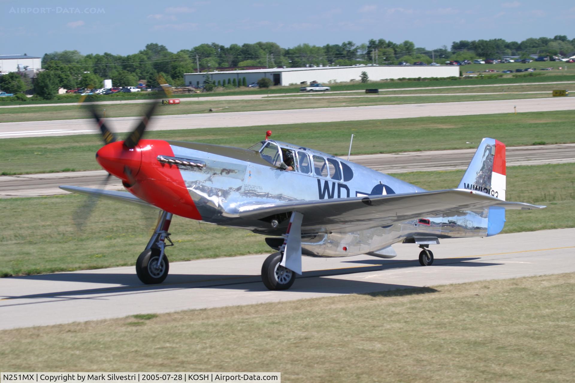 N251MX, 1943 North American P-51C-10 Mustang C/N 103-22730, Oshkosh 2005
