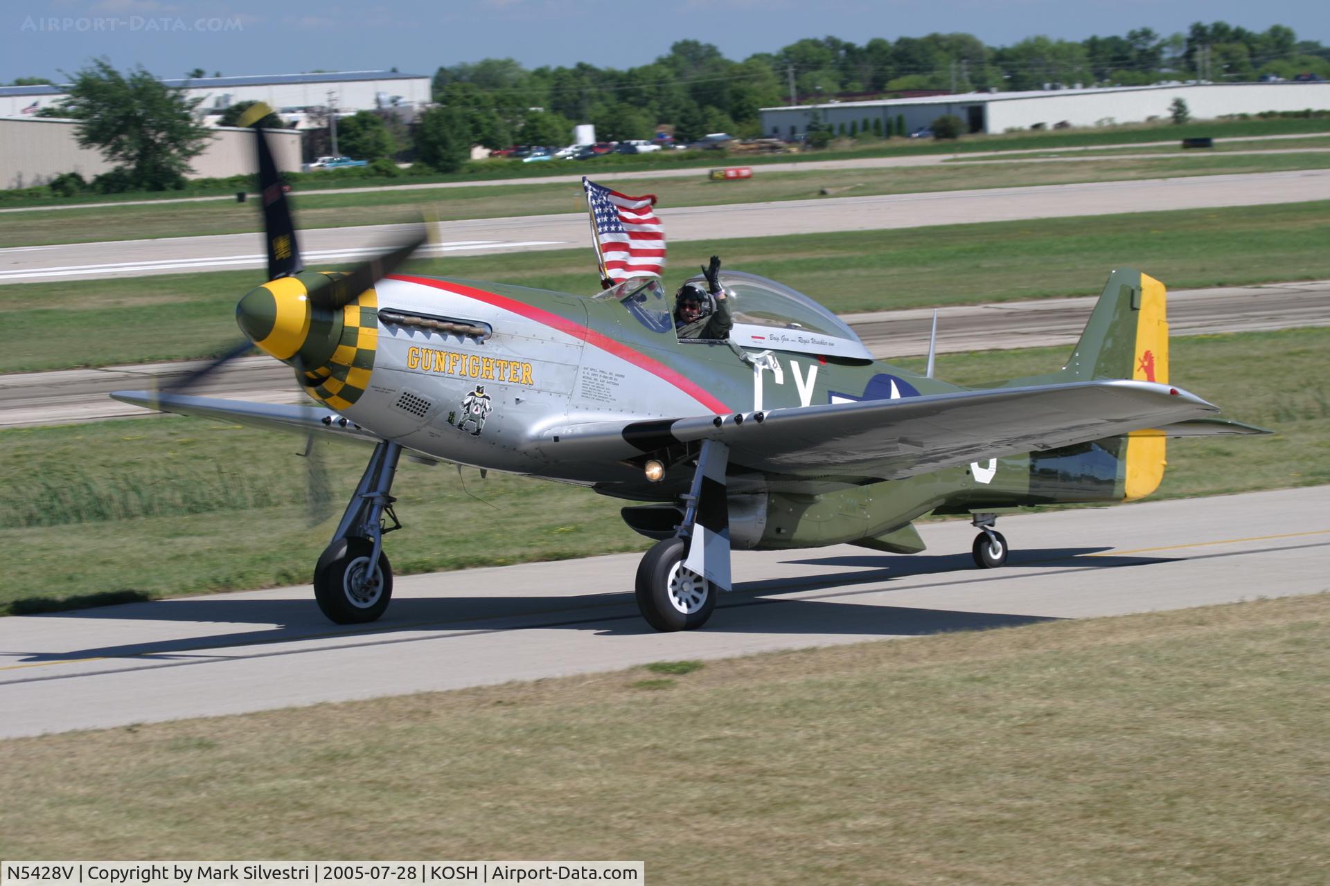 N5428V, 1944 North American P-51D Mustang C/N 122-39723, Oshkosh 2005