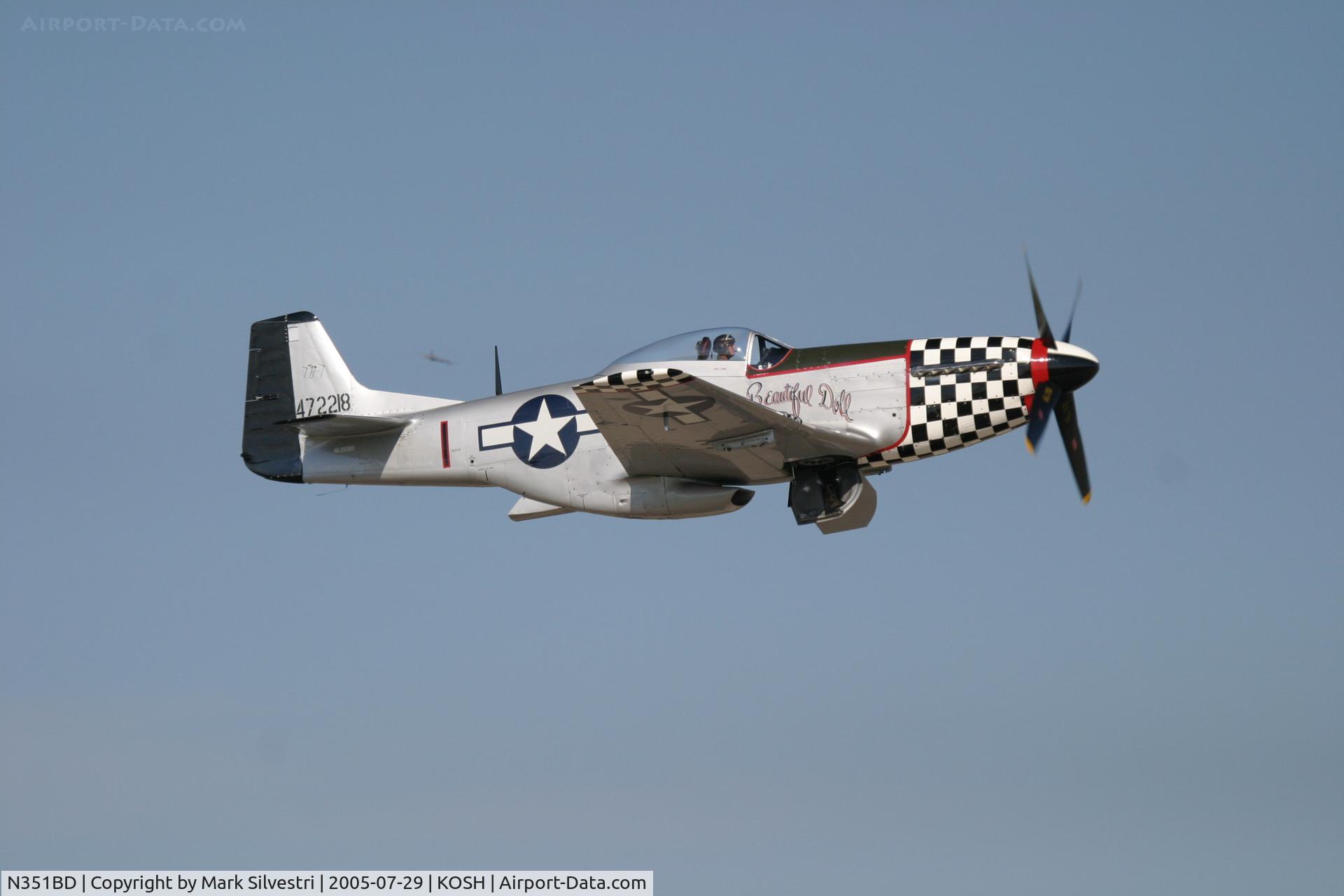 N351BD, 1944 North American F-51D Mustang C/N 44-85634, Oshkosh 2005