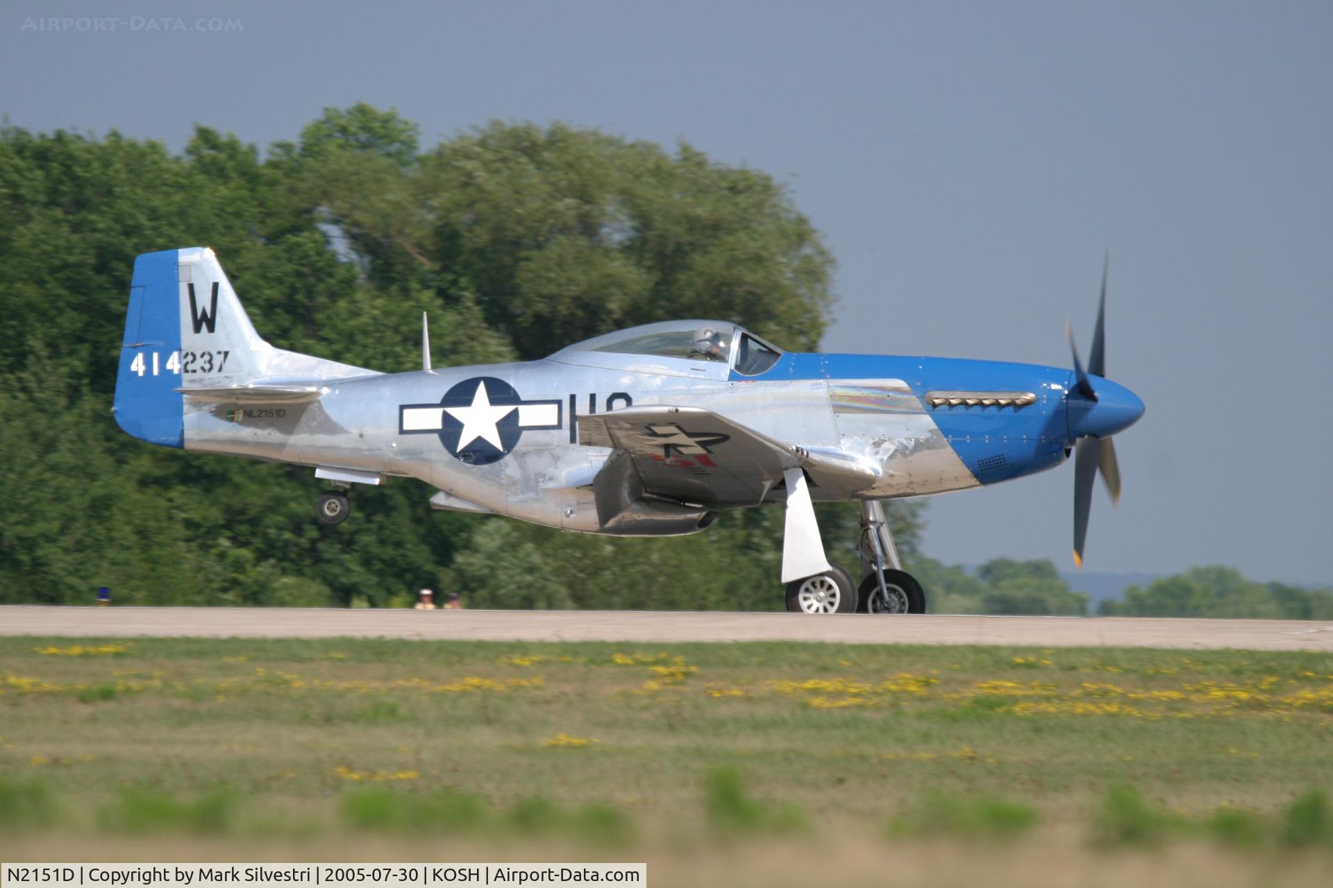N2151D, 1944 North American F-51D Mustang C/N 122-40196, Oshkosh 2005