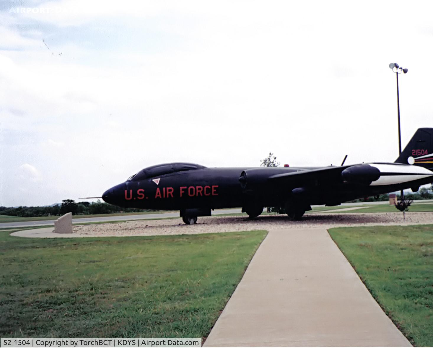 52-1504, 1952 Martin EB-57B Canberra C/N 087, Electronic Warfare Canberra Bomber @ Dyess Air Park