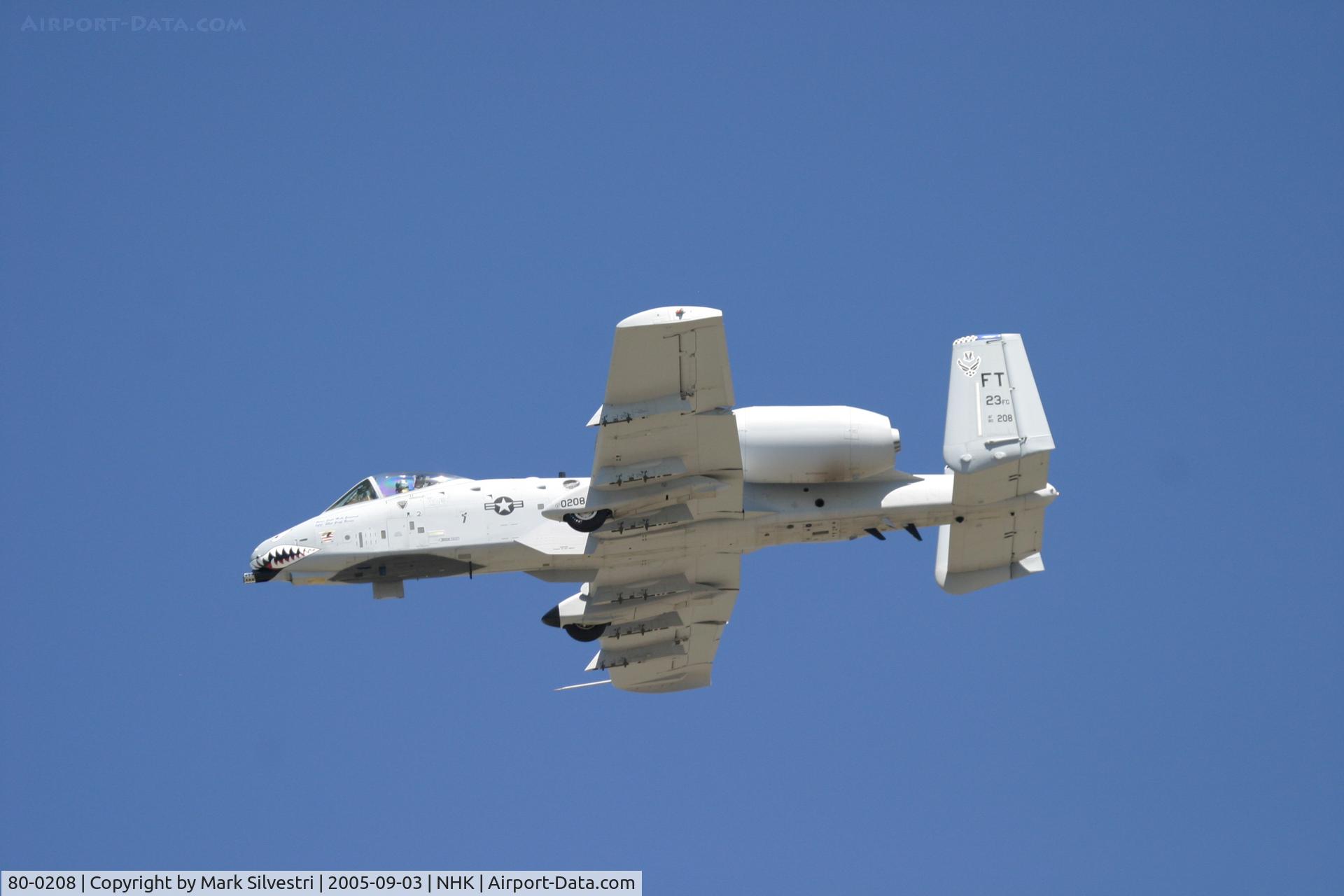 80-0208, 1980 Fairchild Republic A-10C Thunderbolt II C/N A10-0558, Patuxent River NAS 2005