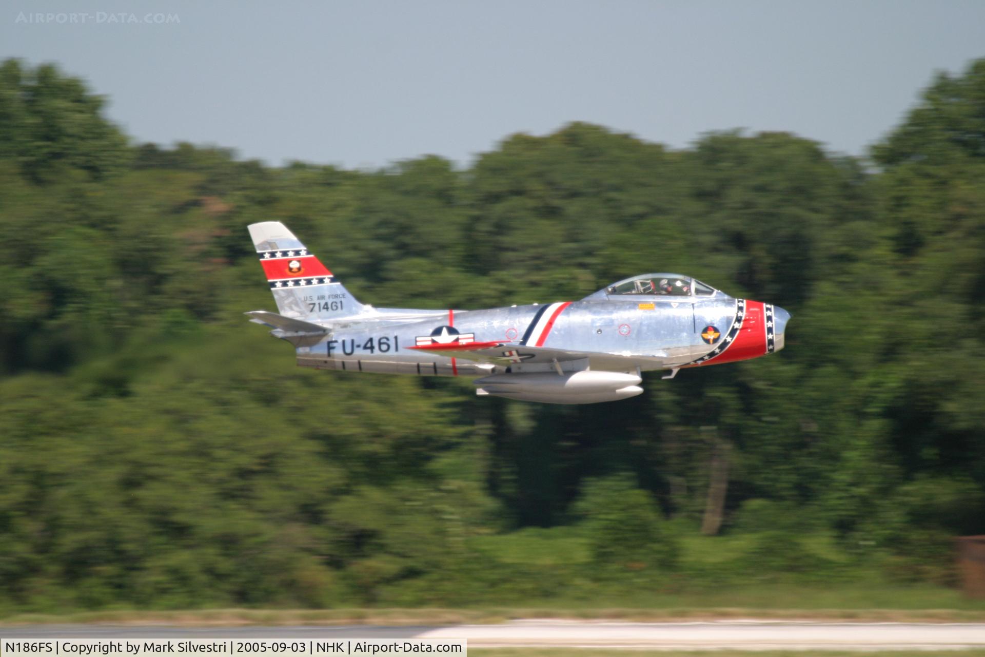 N186FS, 1956 Canadair CL-13B Sabre 6 C/N 1461, Patuxent River NAS 2005