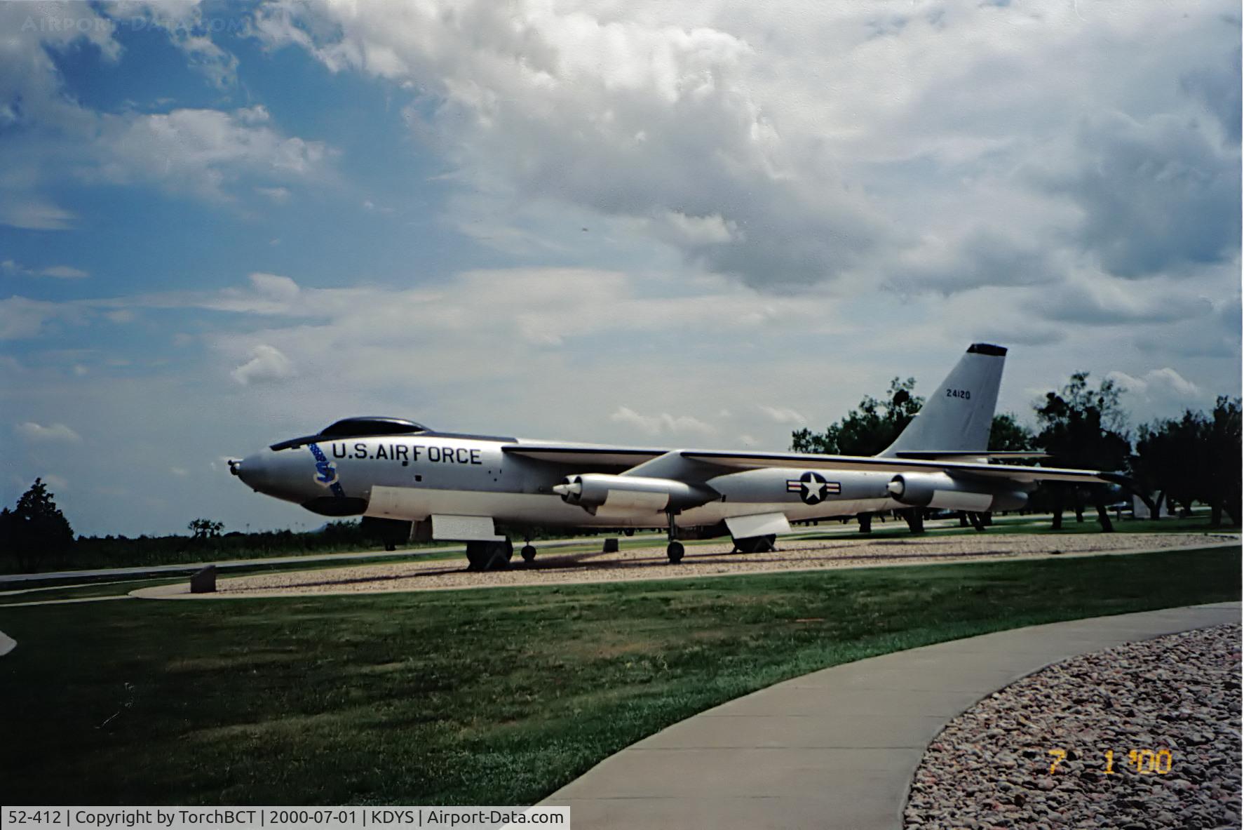 52-412, 1952 Boeing EB-47E Stratojet C/N 450697, Stratojet Displayed as 52-4120