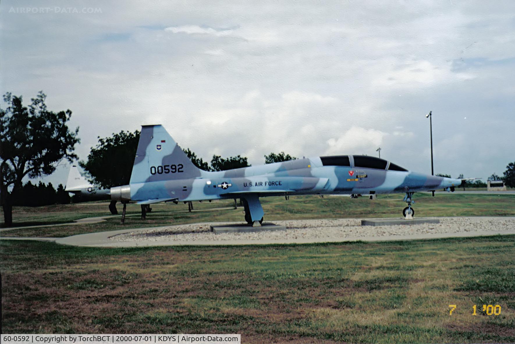 60-0592, 1960 Northrop GT-38A Talon C/N N.5165, Ground Trainer Variant of the Talon