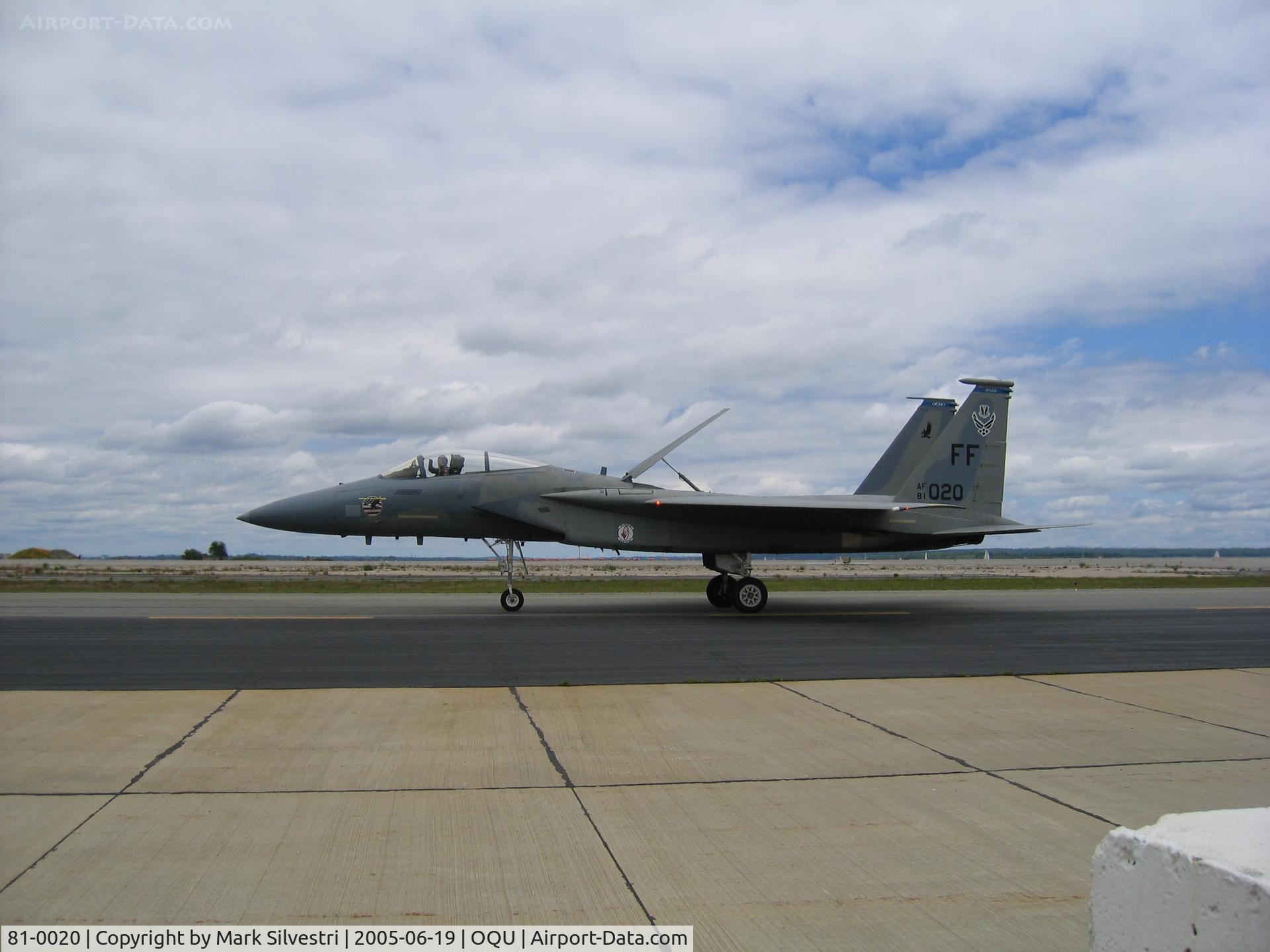 81-0020, 1981 McDonnell Douglas F-15C Eagle C/N 0733/C203, Quonset Pt, RI 2005