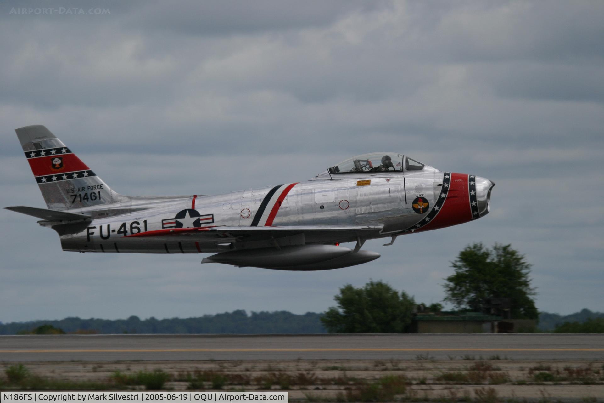 N186FS, 1956 Canadair CL-13B Sabre 6 C/N 1461, Quonset Pt, RI 2005