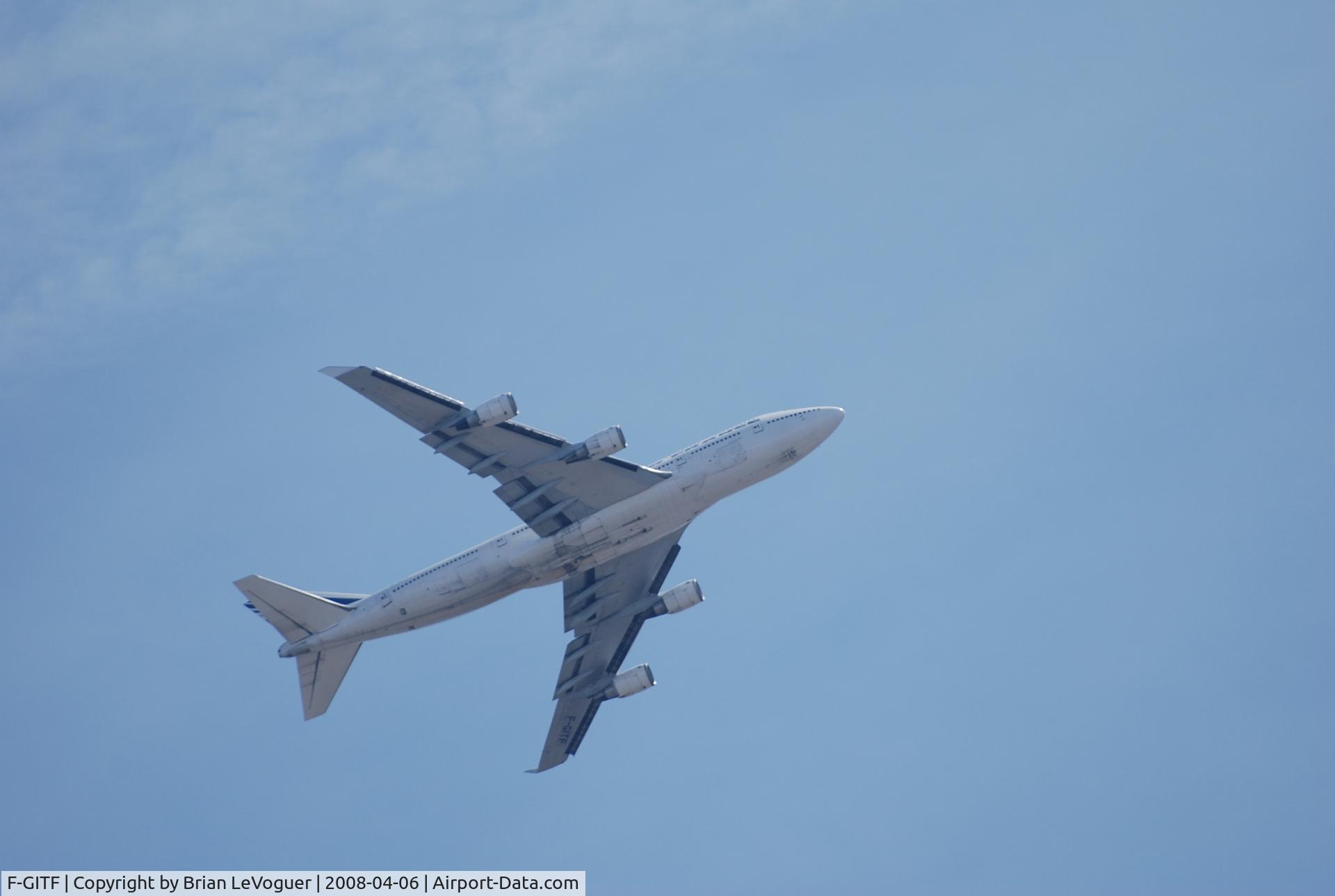 F-GITF, 1992 Boeing 747-428 C/N 25602, On approach to Toronto-Pearson.