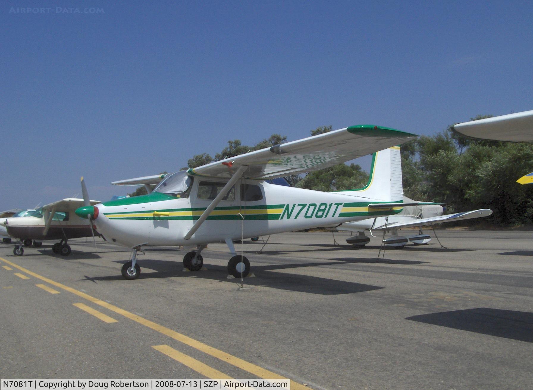 N7081T, 1959 Cessna 172 C/N 46681, 1959 Cessna 172, Continental O-300 145 Hp, newly refinished-same colors/design