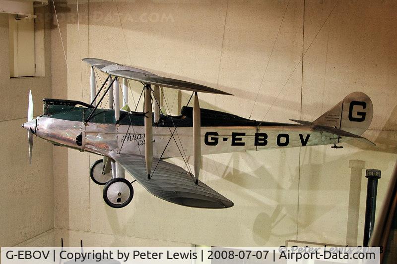 G-EBOV, 1926 Avro 581 Avian C/N 5116, Prototype Avian at Brisbane museum