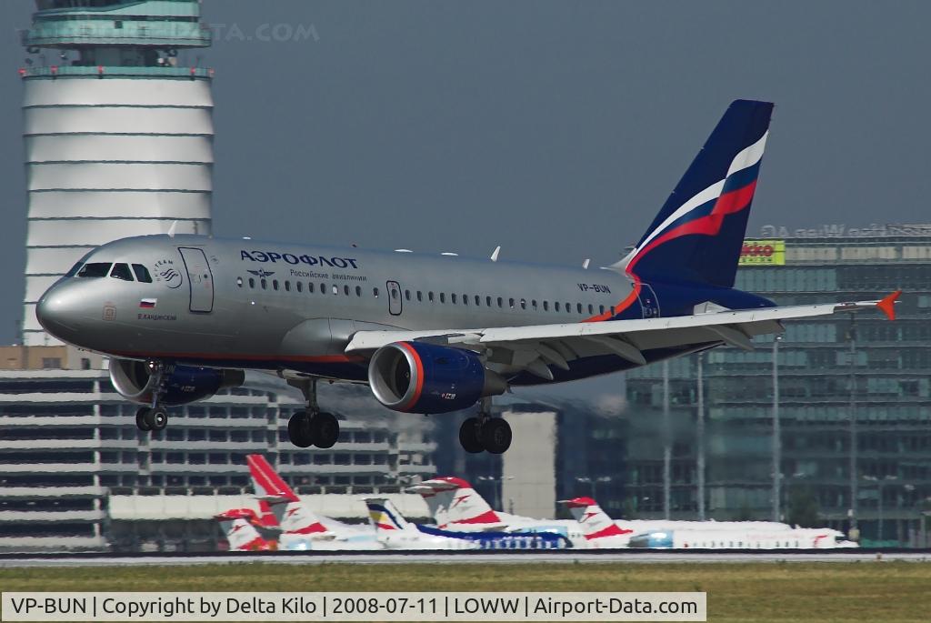VP-BUN, 2007 Airbus A319-111 C/N 3298, AEROFLOT  A319-111