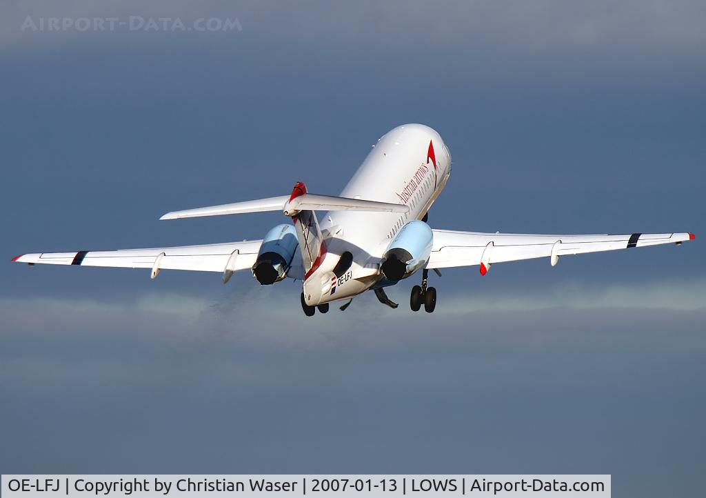 OE-LFJ, 1995 Fokker 70 (F-28-0070) C/N 11532, Austrian Arrows