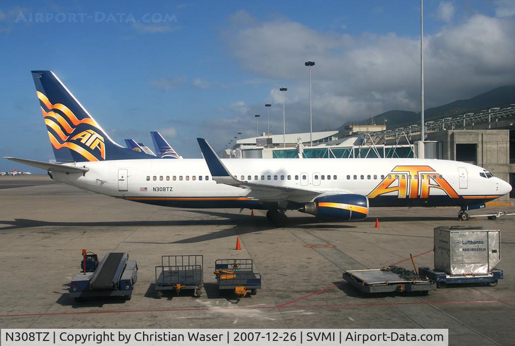 N308TZ, 2001 Boeing 737-83N C/N 28244, ATA