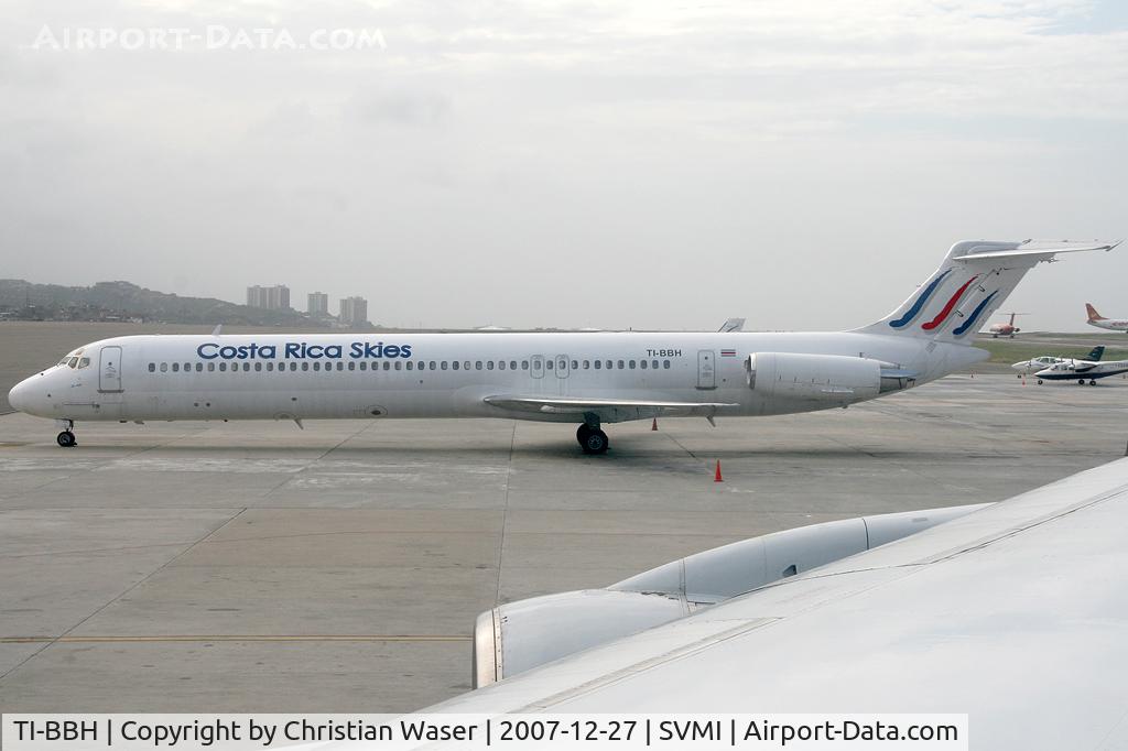 TI-BBH, 1986 McDonnell Douglas MD-82 (DC-9-82) C/N 49486, Costa Rica Skies