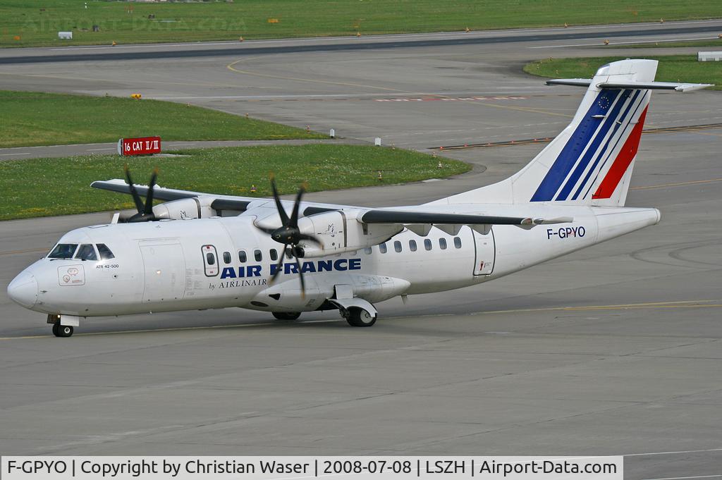 F-GPYO, 1997 ATR 42-500 C/N 544, Air France (Airlinair)