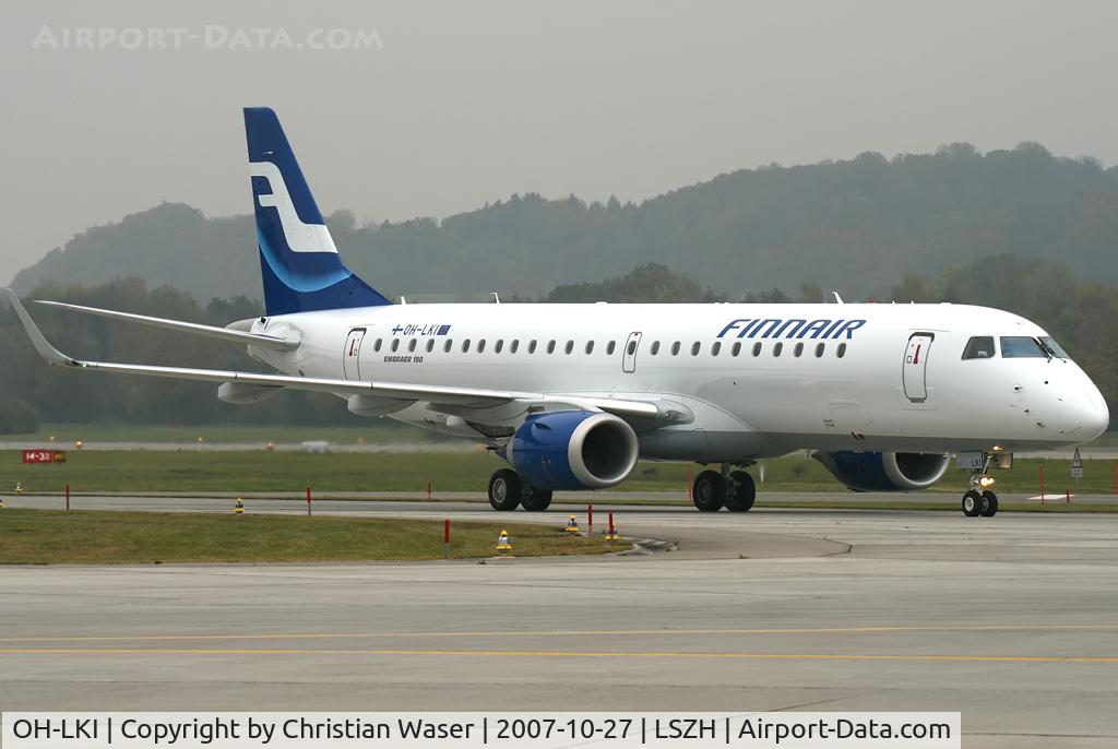 OH-LKI, 2007 Embraer 190AR (ERJ-190-100IGW) C/N 19000117, Finnair EMB-190