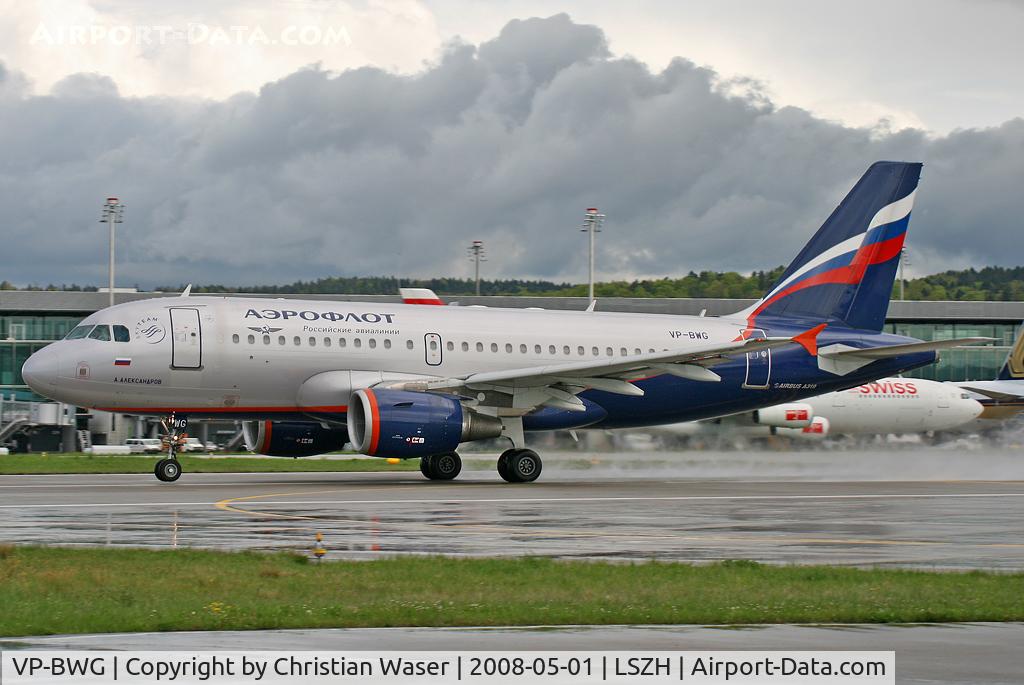 VP-BWG, 2003 Airbus A319-111 C/N 2093, Aeroflot
