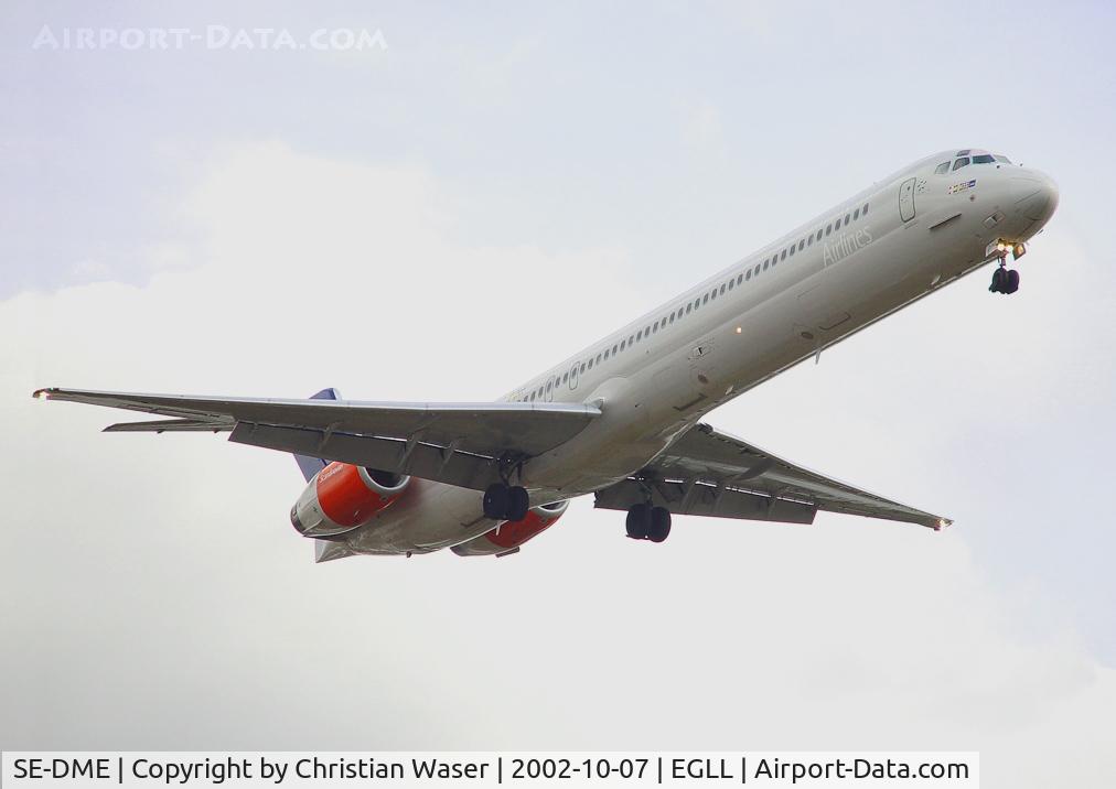 SE-DME, 1992 McDonnell Douglas MD-81 (DC-9-81) C/N 53366, SAS