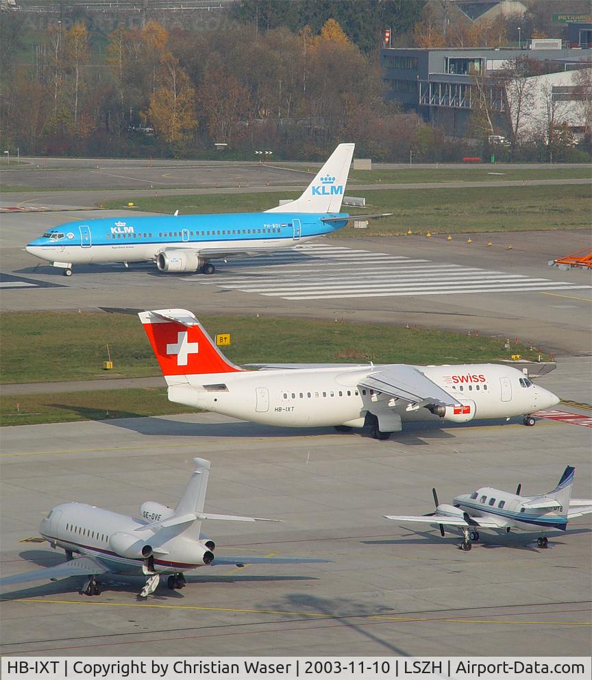 HB-IXT, 1995 British Aerospace Avro 146-RJ100 C/N E3259, Swiss