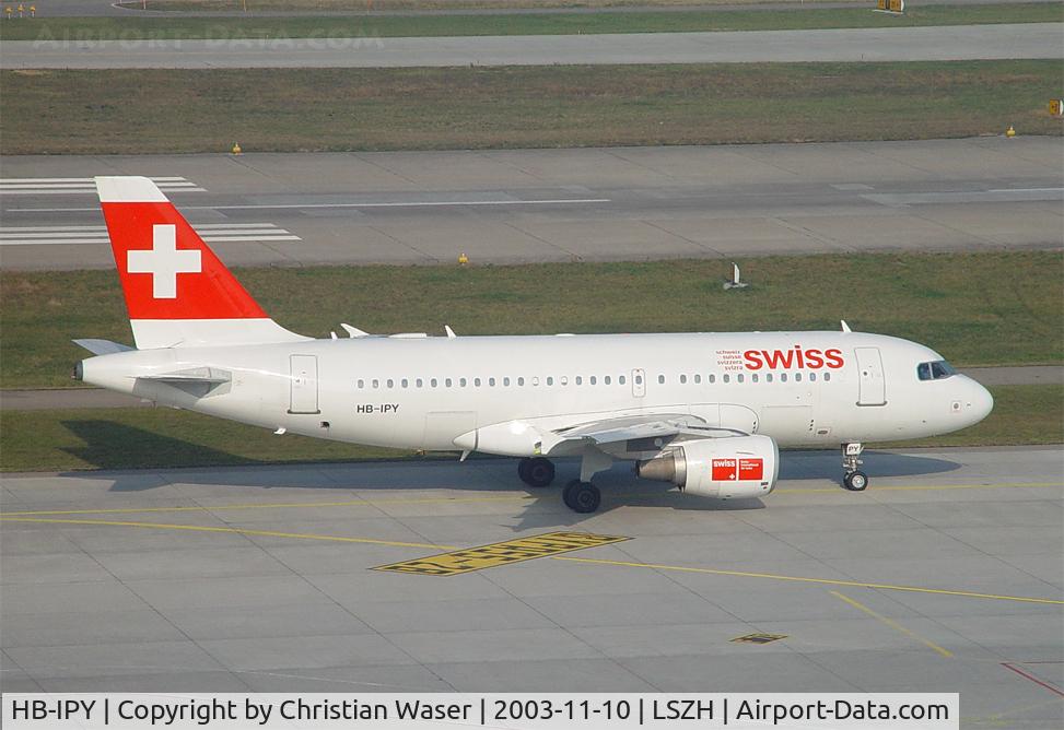 HB-IPY, 1996 Airbus A319-112 C/N 621, Swiss