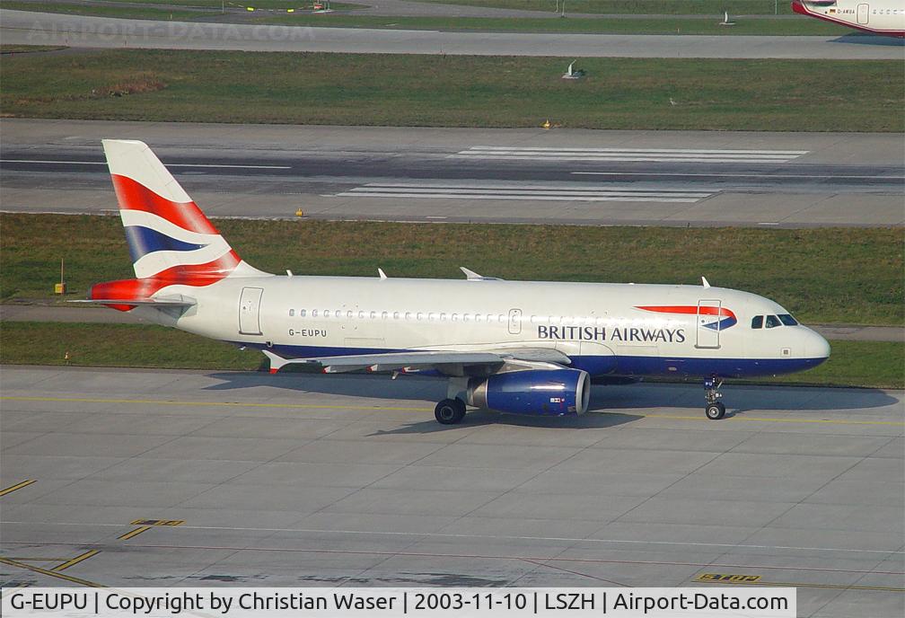 G-EUPU, 2000 Airbus A319-131 C/N 1384, British Airways