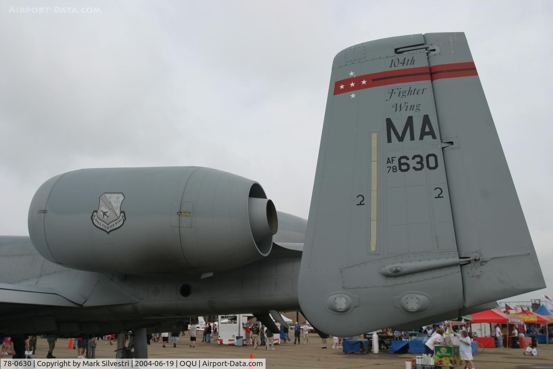 78-0630, 1978 Fairchild Republic A-10A Thunderbolt II C/N A10-0250, Quonset Pt, RI 2004
