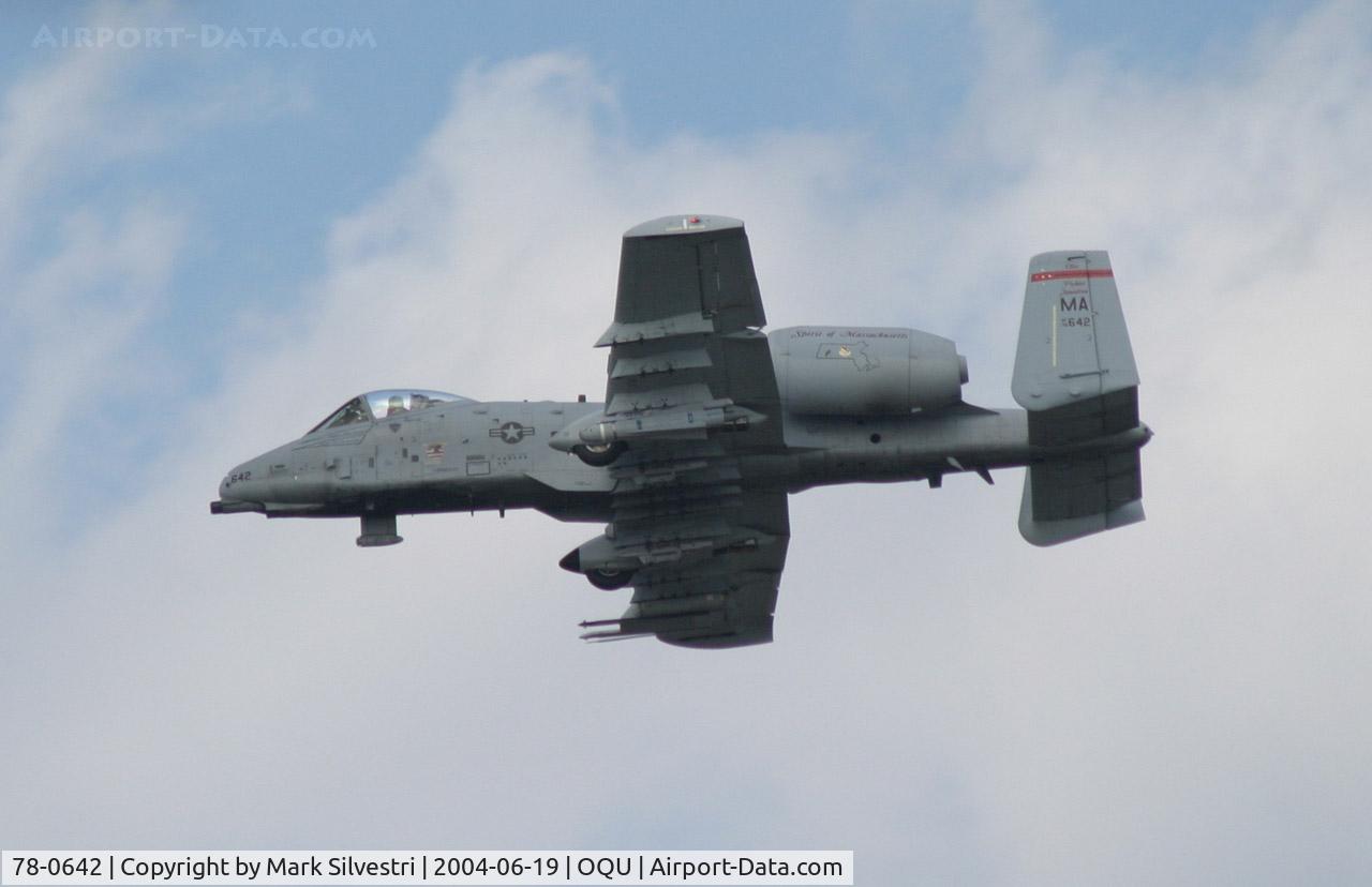 78-0642, Fairchild Republic A-10A Thunderbolt II C/N A10-0262, Quonset Pt, RI 2004