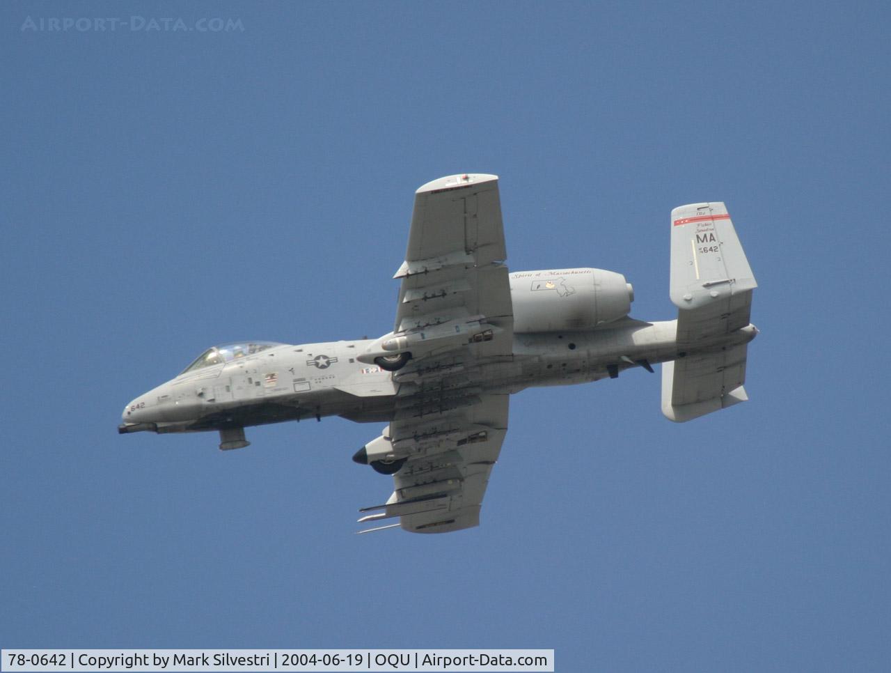 78-0642, Fairchild Republic A-10A Thunderbolt II C/N A10-0262, Quonset Pt, RI 2004
