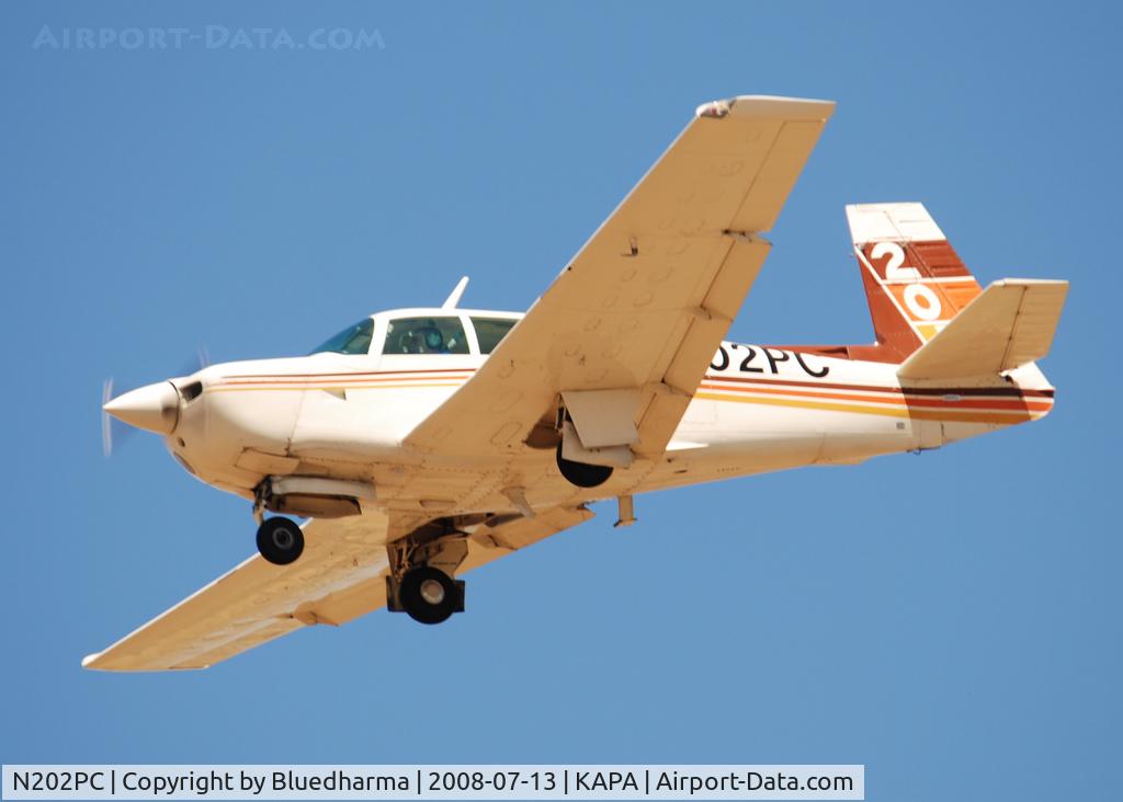 N202PC, 1981 Mooney M20J 201 C/N 24-1086, On approach to 17L.