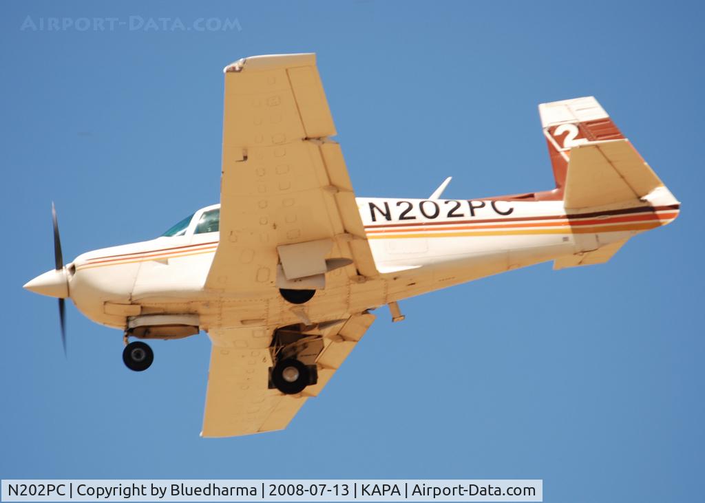 N202PC, 1981 Mooney M20J 201 C/N 24-1086, On approach to 17L.
