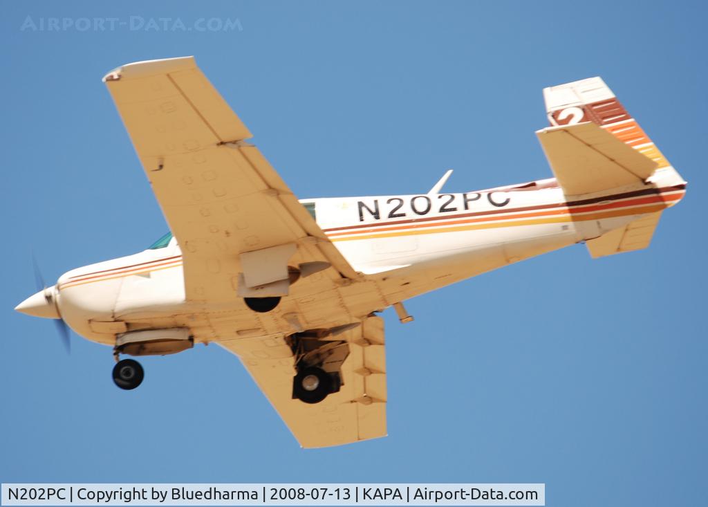 N202PC, 1981 Mooney M20J 201 C/N 24-1086, On approach to 17L.