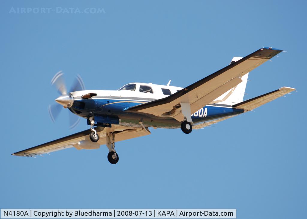 N4180A, 2002 Piper PA-46-500TP Malibu Meridian C/N 4697151, On final approach to 17L.