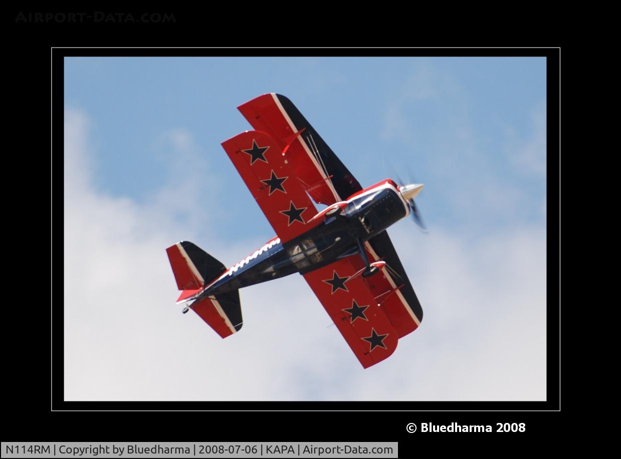 N114RM, 1999 Aviat Pitts S-2C Special C/N 6030, Touch and Go on 35R.