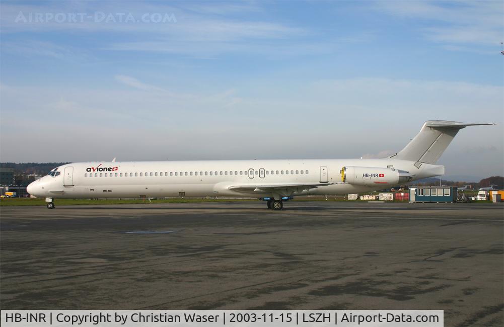 HB-INR, 1985 McDonnell Douglas MD-82 (DC-9-82) C/N 49227, Avione