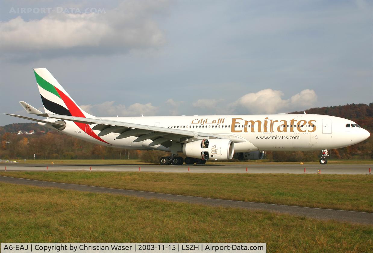 A6-EAJ, 2002 Airbus A330-243 C/N 451, Emirates