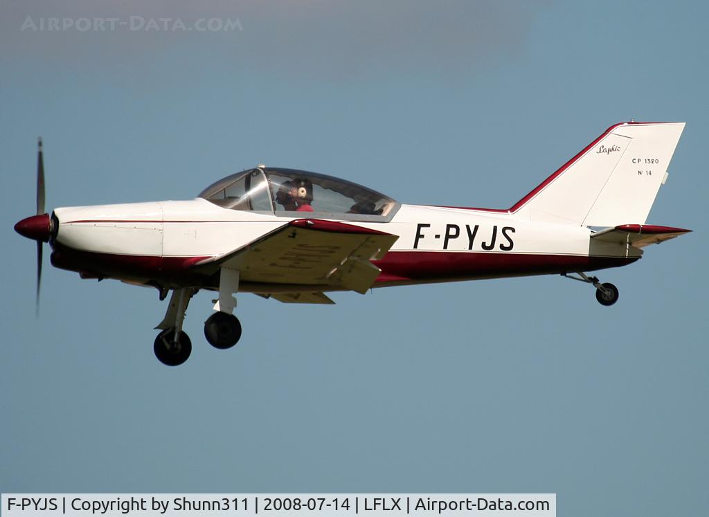 F-PYJS, Piel CP-1320 Saphir C/N 14, Landing rwy 22 for an Airshow