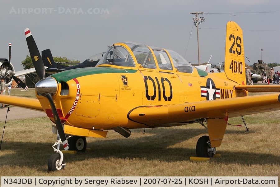 N343DB, 1957 Beech T-34B Mentor C/N BG-317, EAA AirVenture 2007
