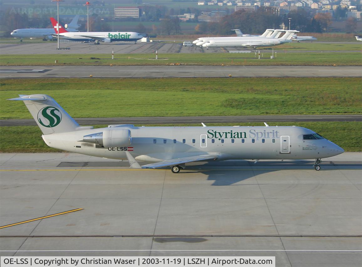 OE-LSS, 1998 Bombardier CRJ-200LR (CL-600-2B19) C/N 7283, Styrian Spirit