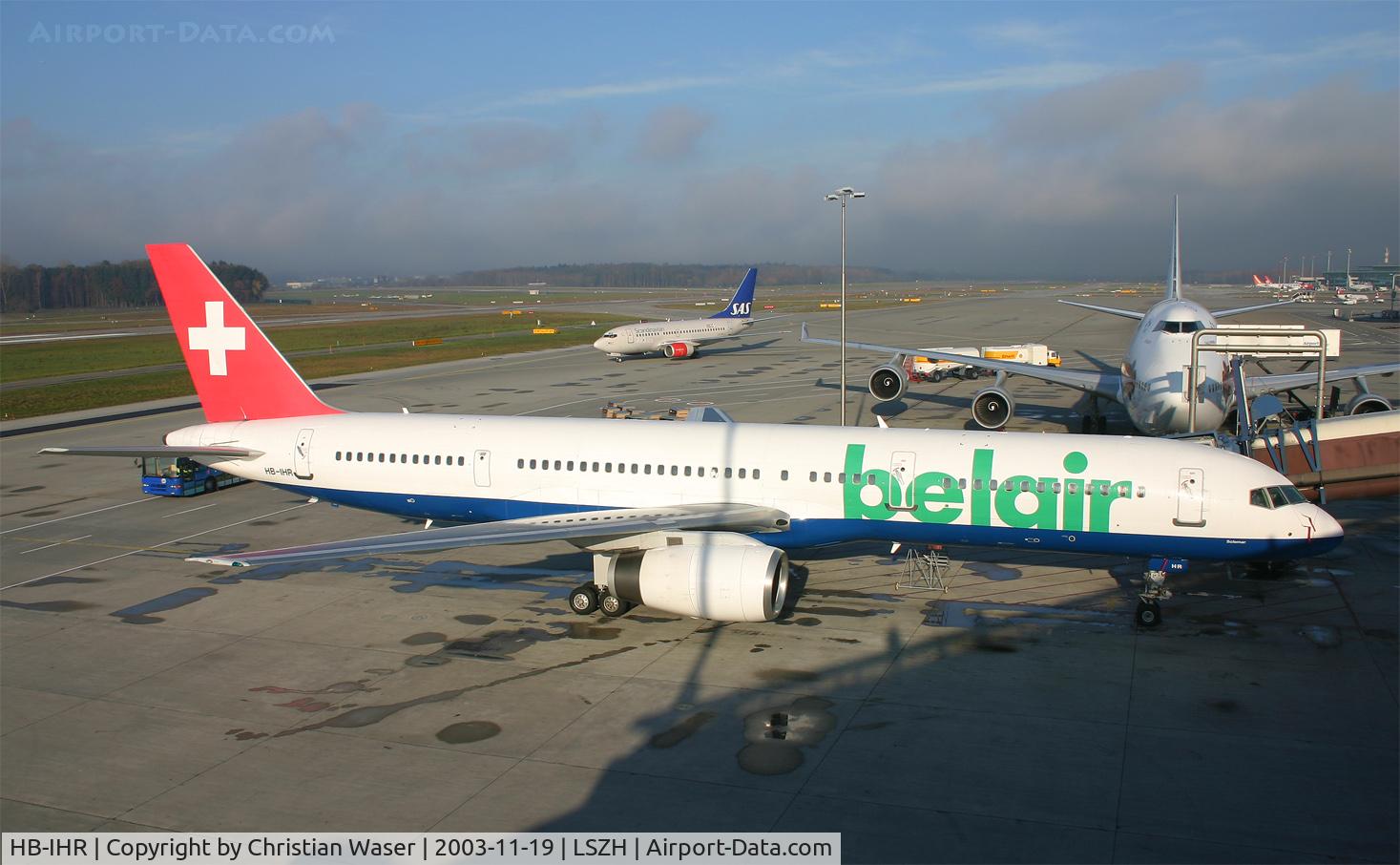 HB-IHR, 2000 Boeing 757-2G5 C/N 29379, Belair
