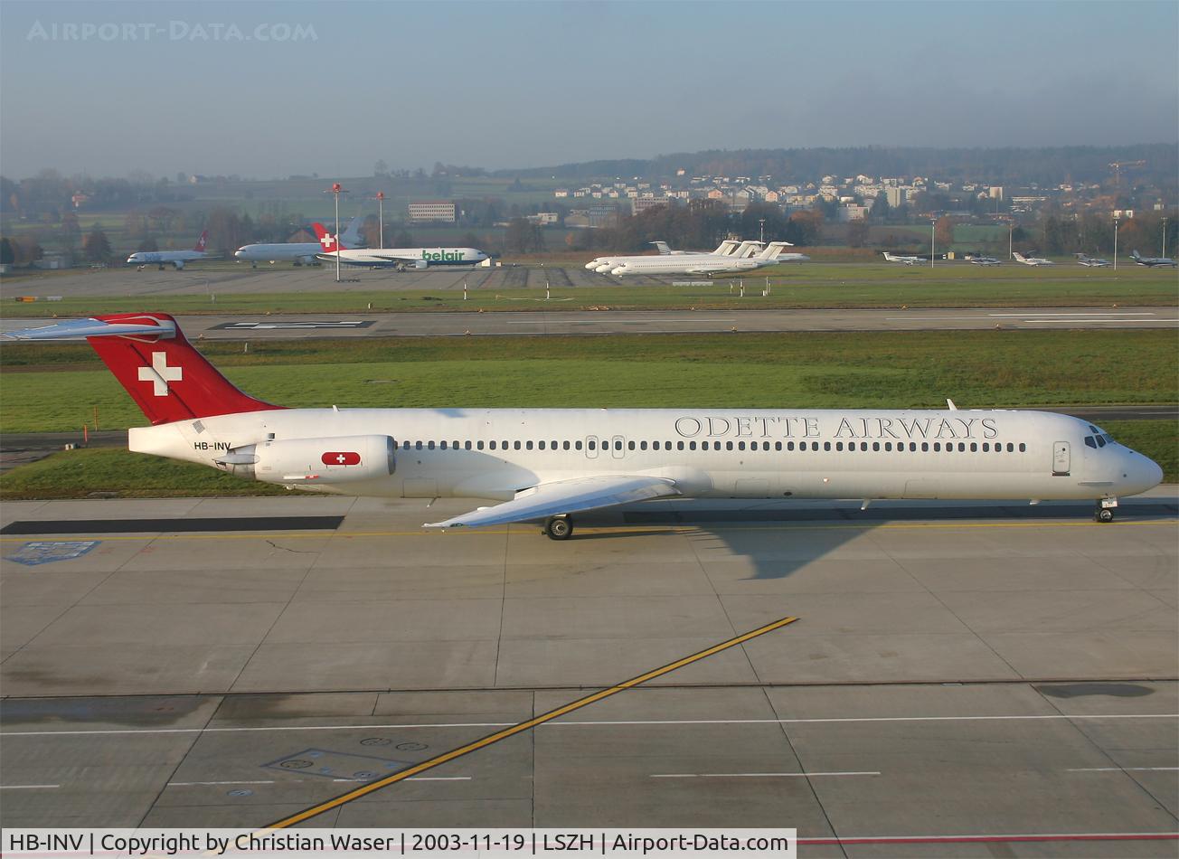 HB-INV, 1987 McDonnell Douglas MD-83 (DC-9-83) C/N 49359, Odette Airways