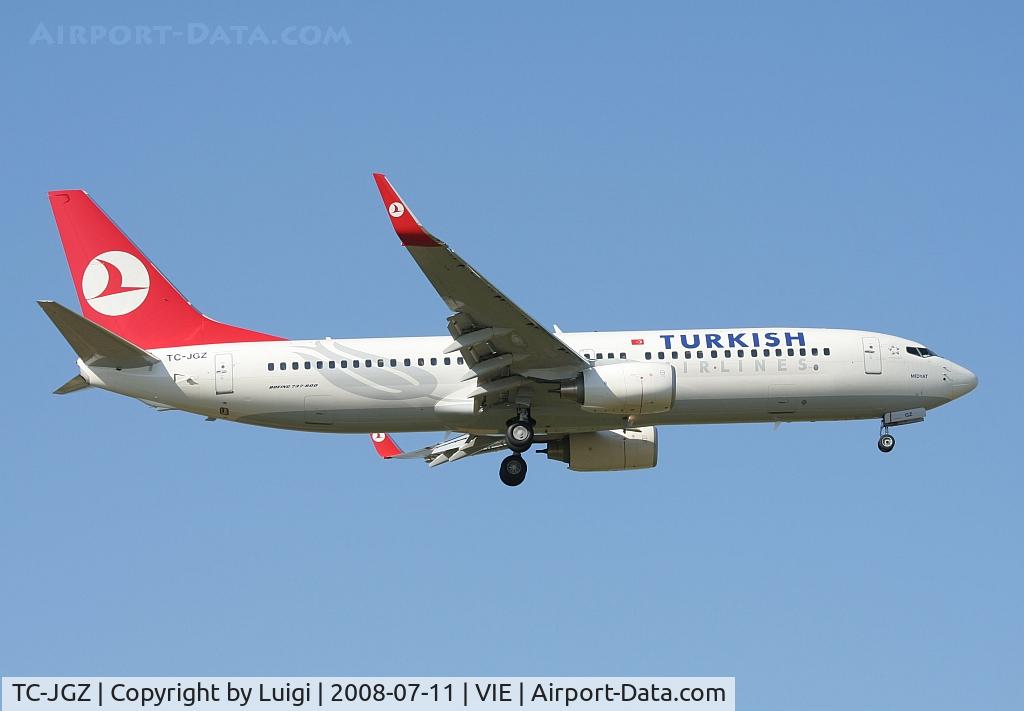 TC-JGZ, 2008 Boeing 737-8F2 C/N 35789, Turkish Airways